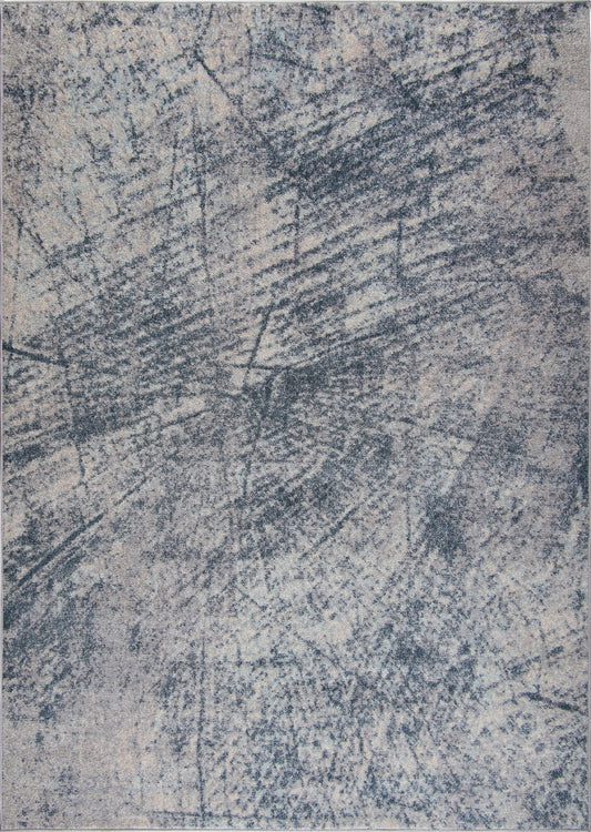 Emotion Ivory Blue Rustic  Area rug