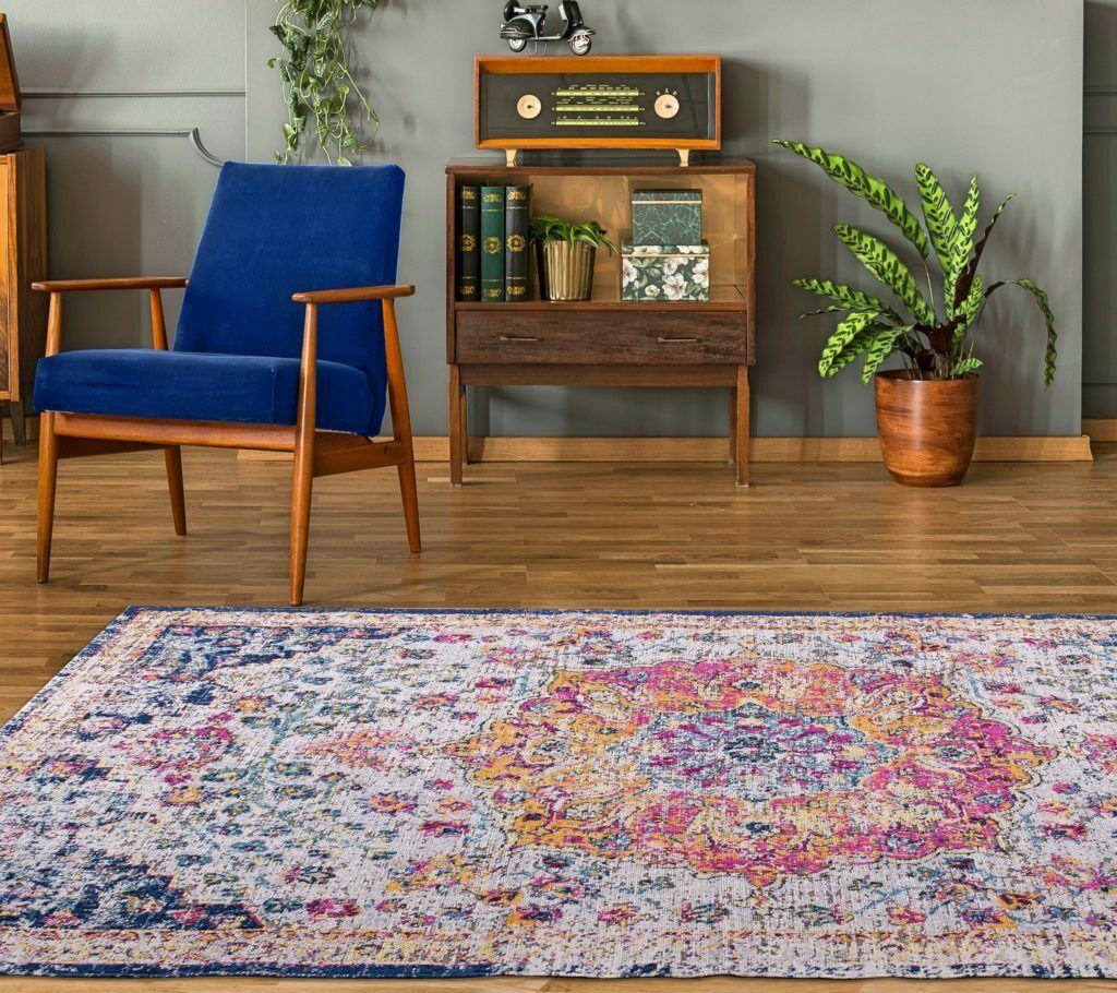 Timeless Collection Orlando Multicolor Traditional Indoor/Outdoor Durable Soft Runner Area Rug Carpet