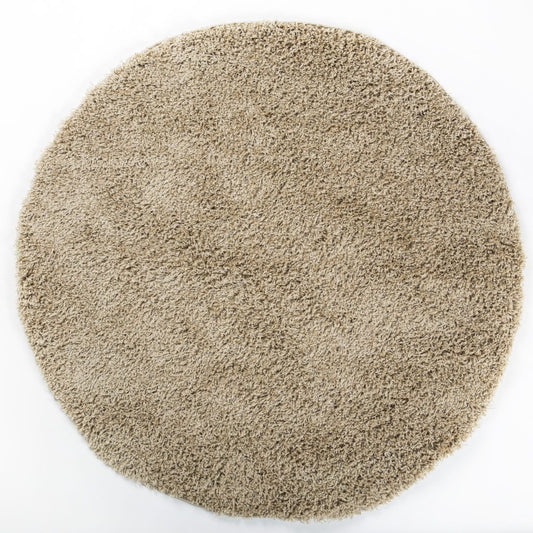 Shaggy Soft Plush Durable Made in Europe Indoor Area Rug Carpet in Beige, 5x8