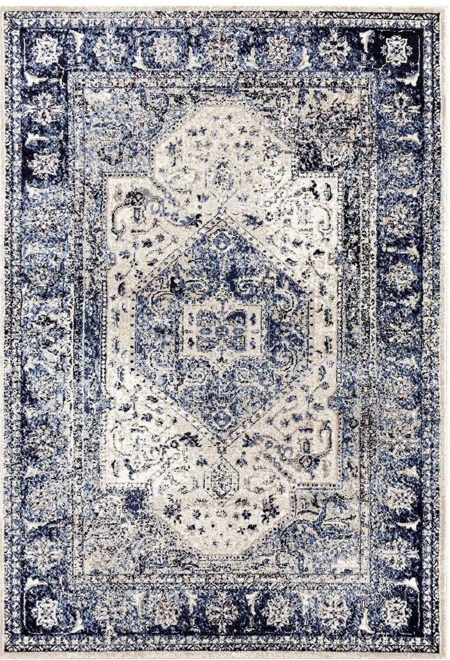 Evoke Navy Ivory Vintage Area Rug