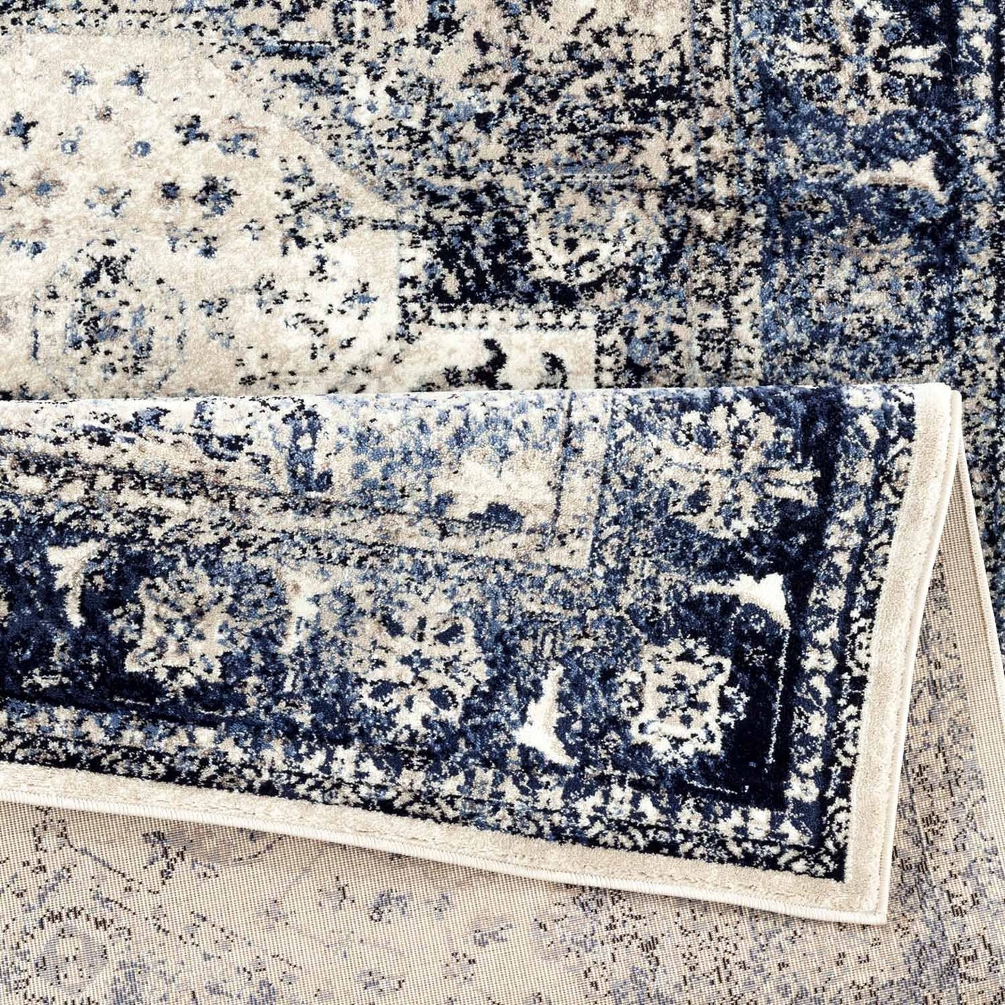 Evoke Navy Ivory Vintage Area Rug