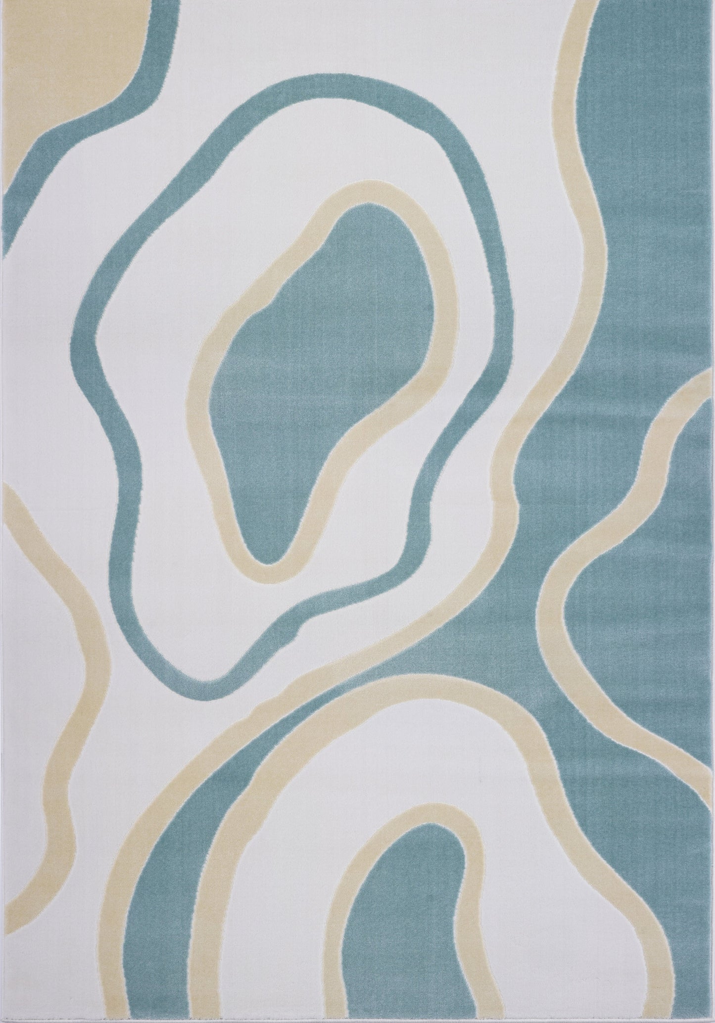 Pastel Color Abstract Area Rug