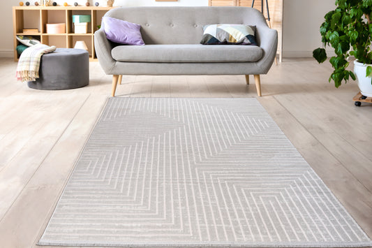 Ladole Rugs Geometric Pattern Home Decor Indoor Area Rug - Amazing Premium Carpet for Living Room, Bedroom, Dining Room, Kitchen, and Office - Grey