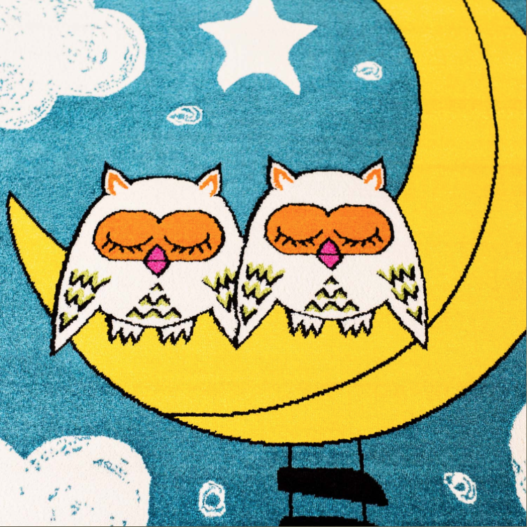 Moda Kids Owl Moon Area Rug - 