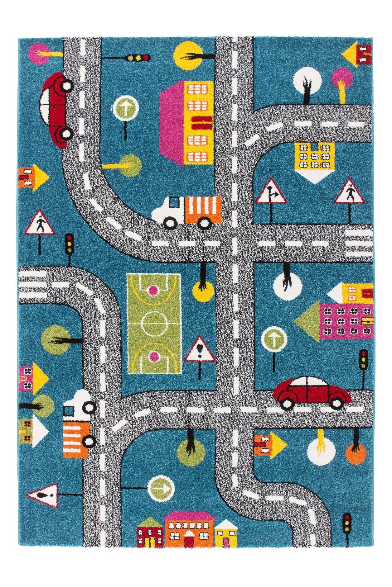 Moda Kids Play Carpet Cars Design - 