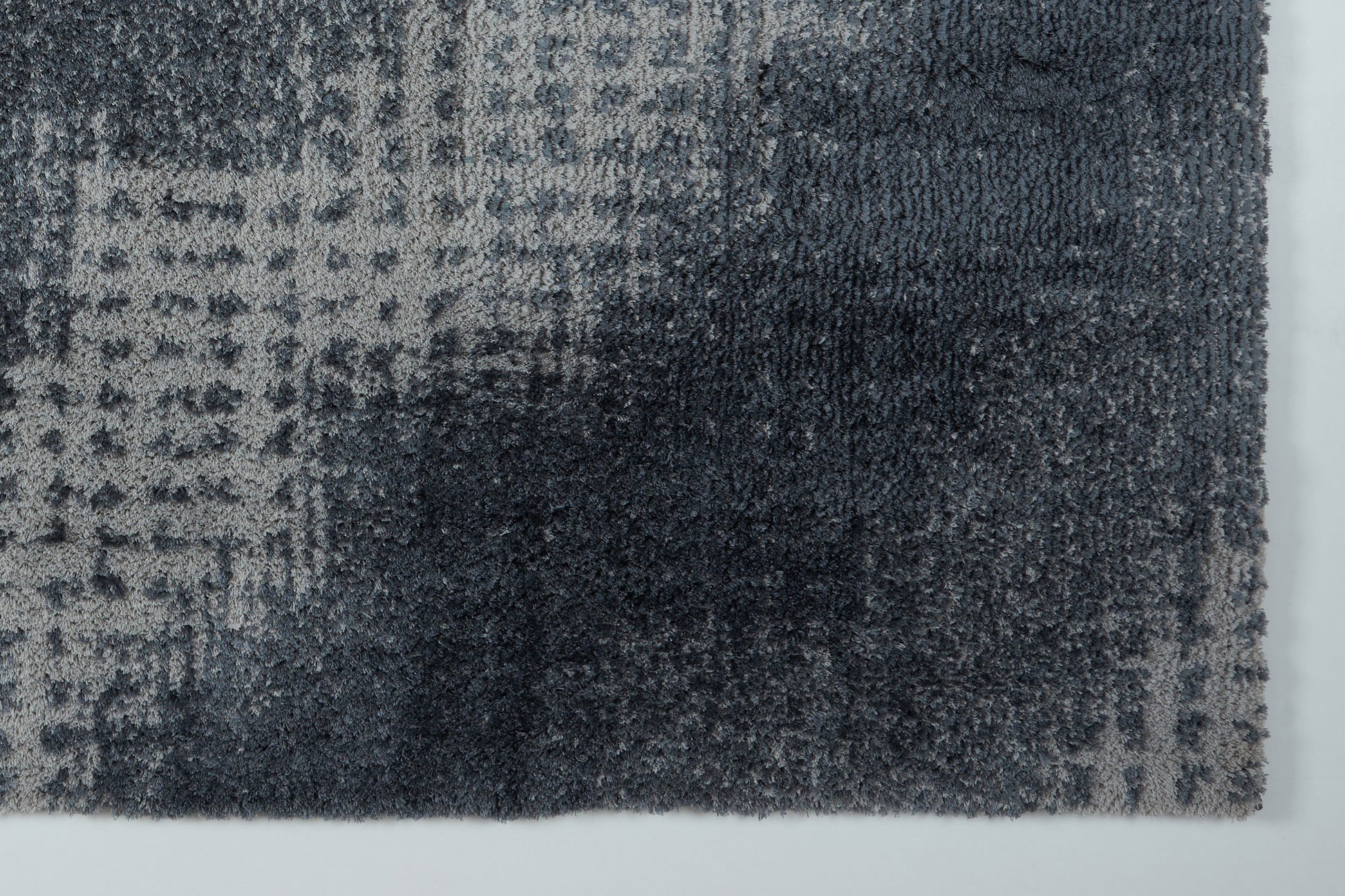 Coquitlam Shaggy Gray Micro-Polyester Area Rug - 
