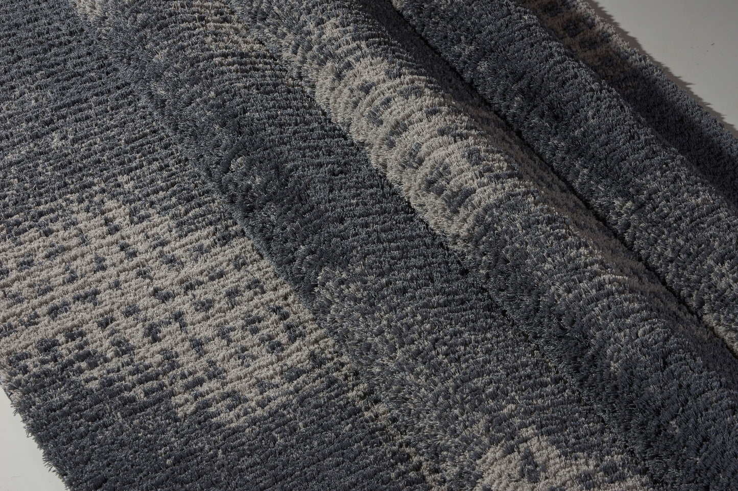 Coquitlam Shaggy Gray Micro-Polyester Area Rug - 
