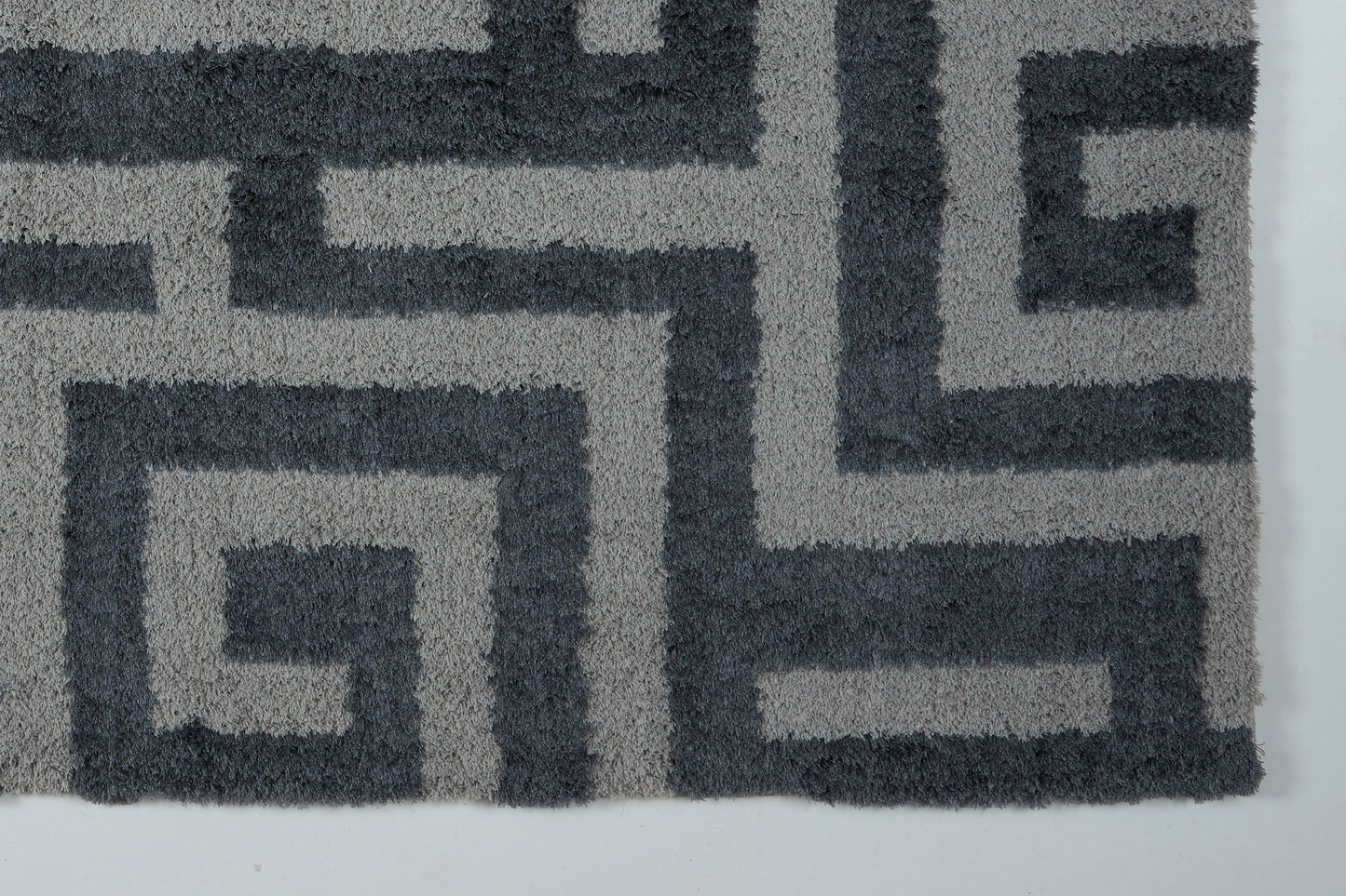 Calgary Micro Fiber Shaggy Gray Area Rug - 