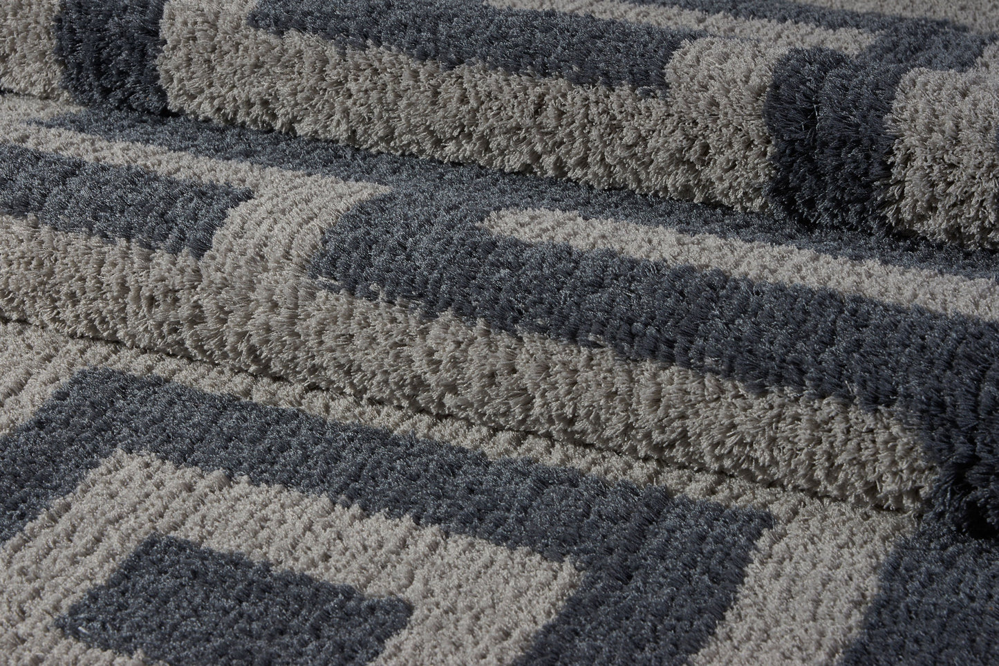 Calgary Micro Fiber Shaggy Gray Area Rug - 