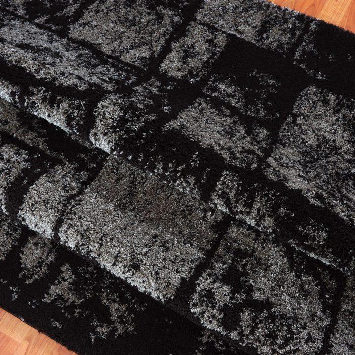 Patch Brown Micro Fiber Shaggy Area Rug - 