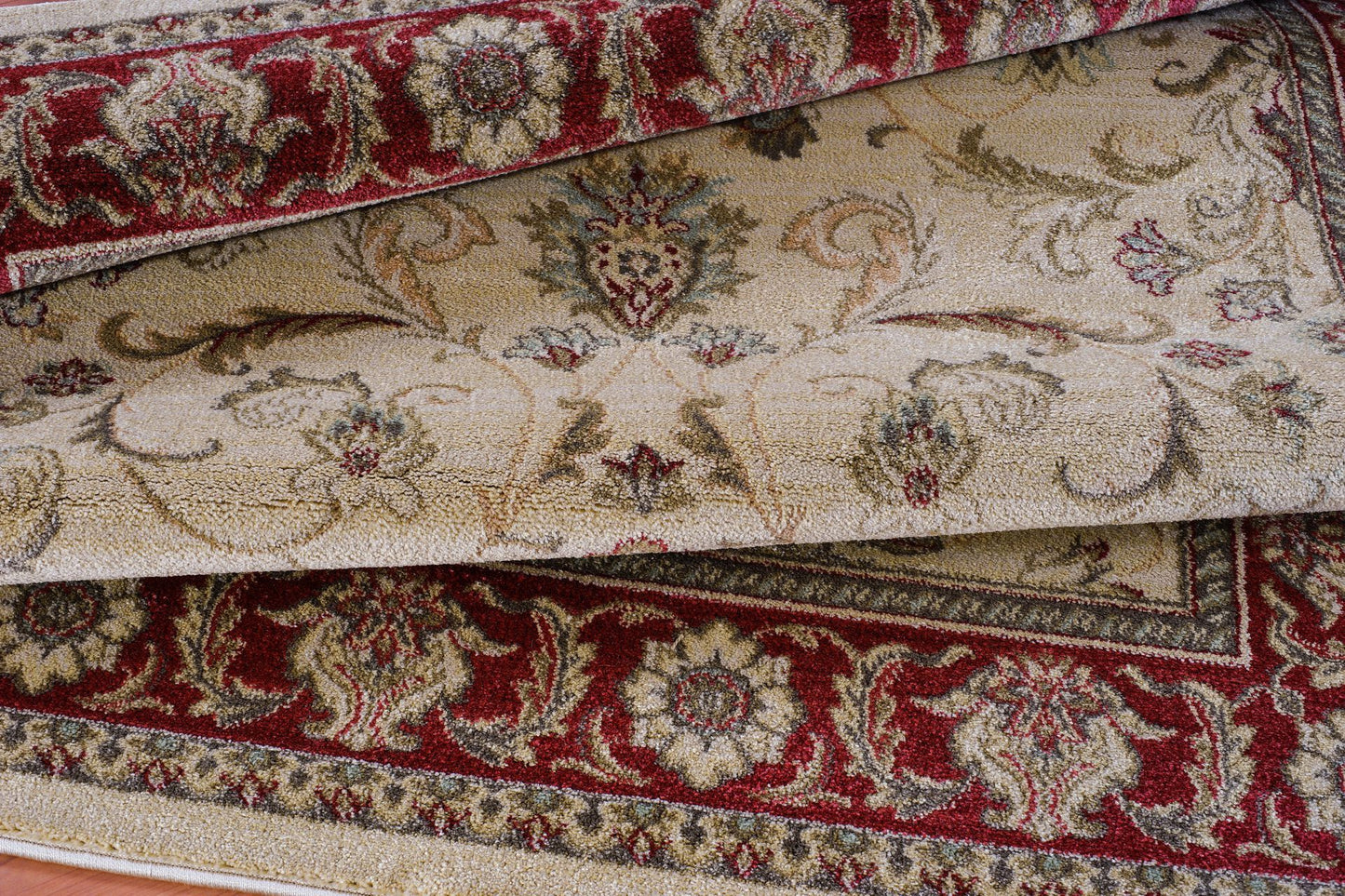 Swallowtail Rust and Cream Oriental Area Rug - 