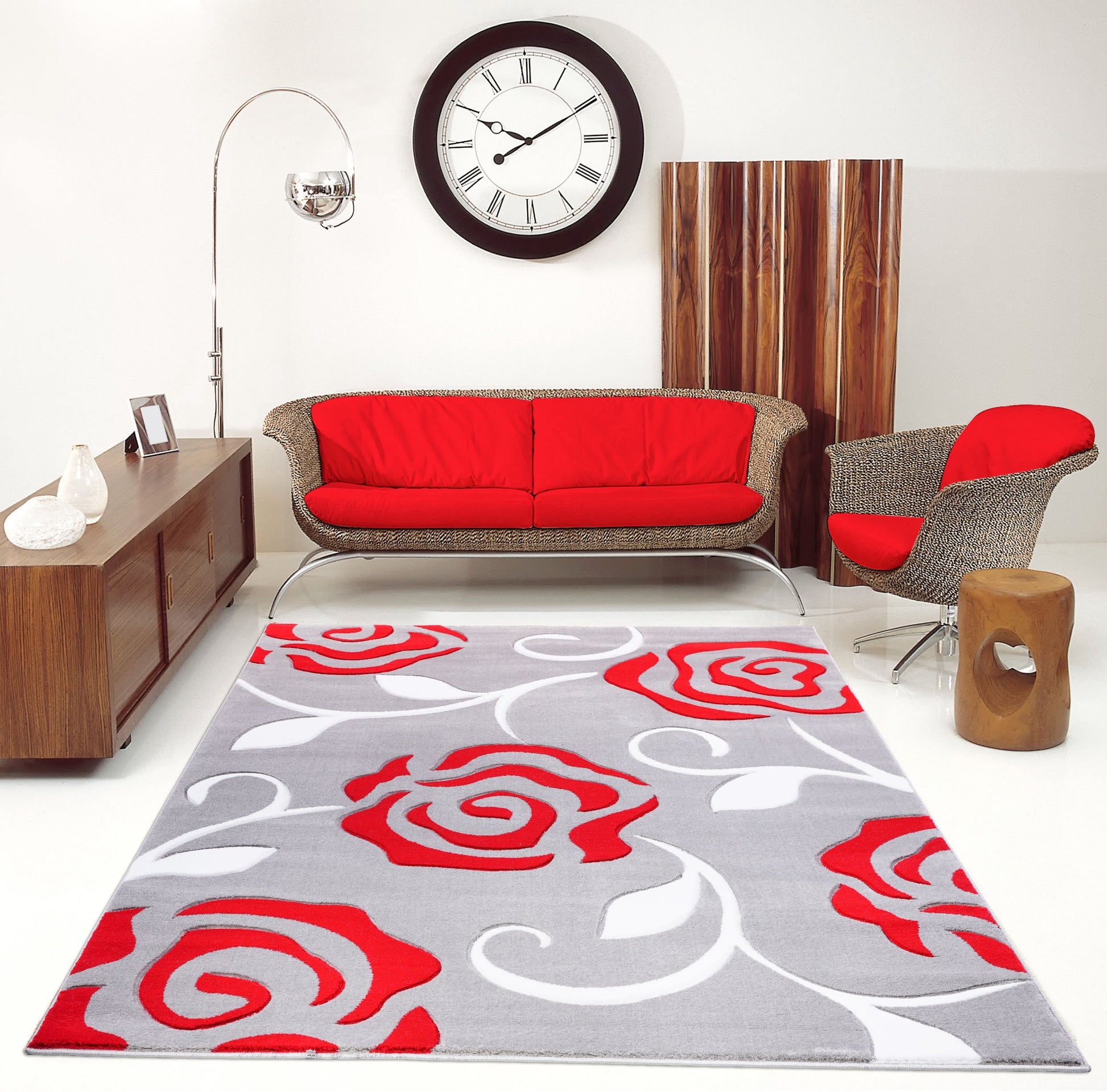 Red Roses Area rug