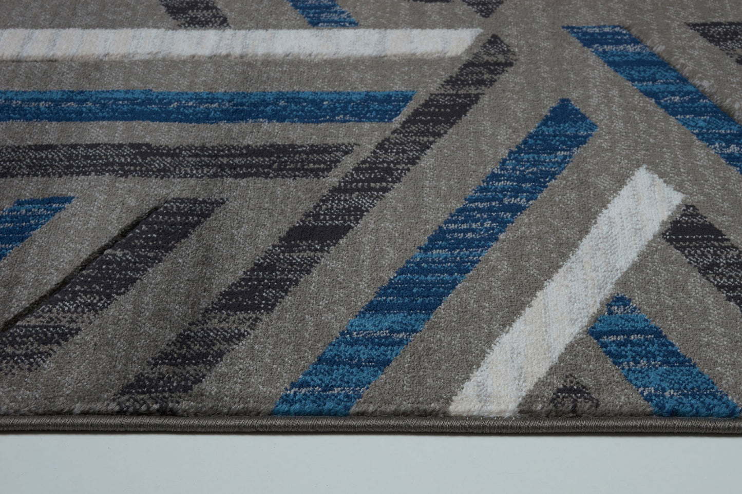 Park Royal Grey Blue Area Rug - 