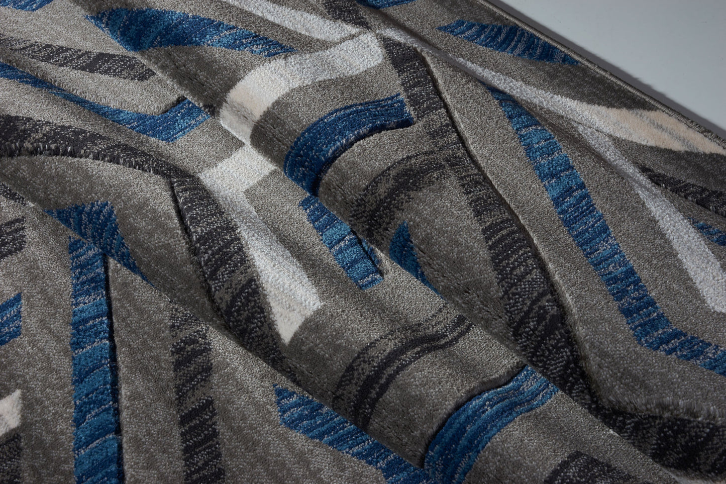 Park Royal Grey Blue Area Rug - 