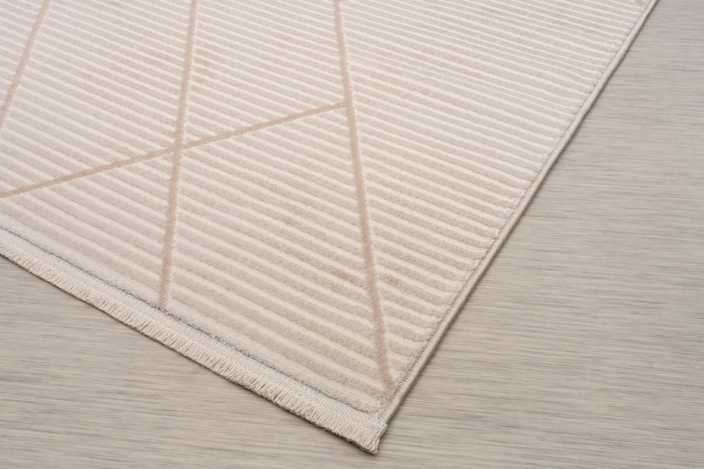 Ladole Rugs Geometric Pattern Home Decor Indoor Area Rug - Amazing Premium Carpet for Living Room, Bedroom, Dining Room, Kitchen, and Office - Cream