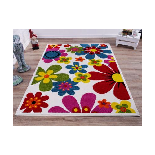 Floral Pattern Bright Beatuiful Made in Europe Area Rug Carpet in Multicolor