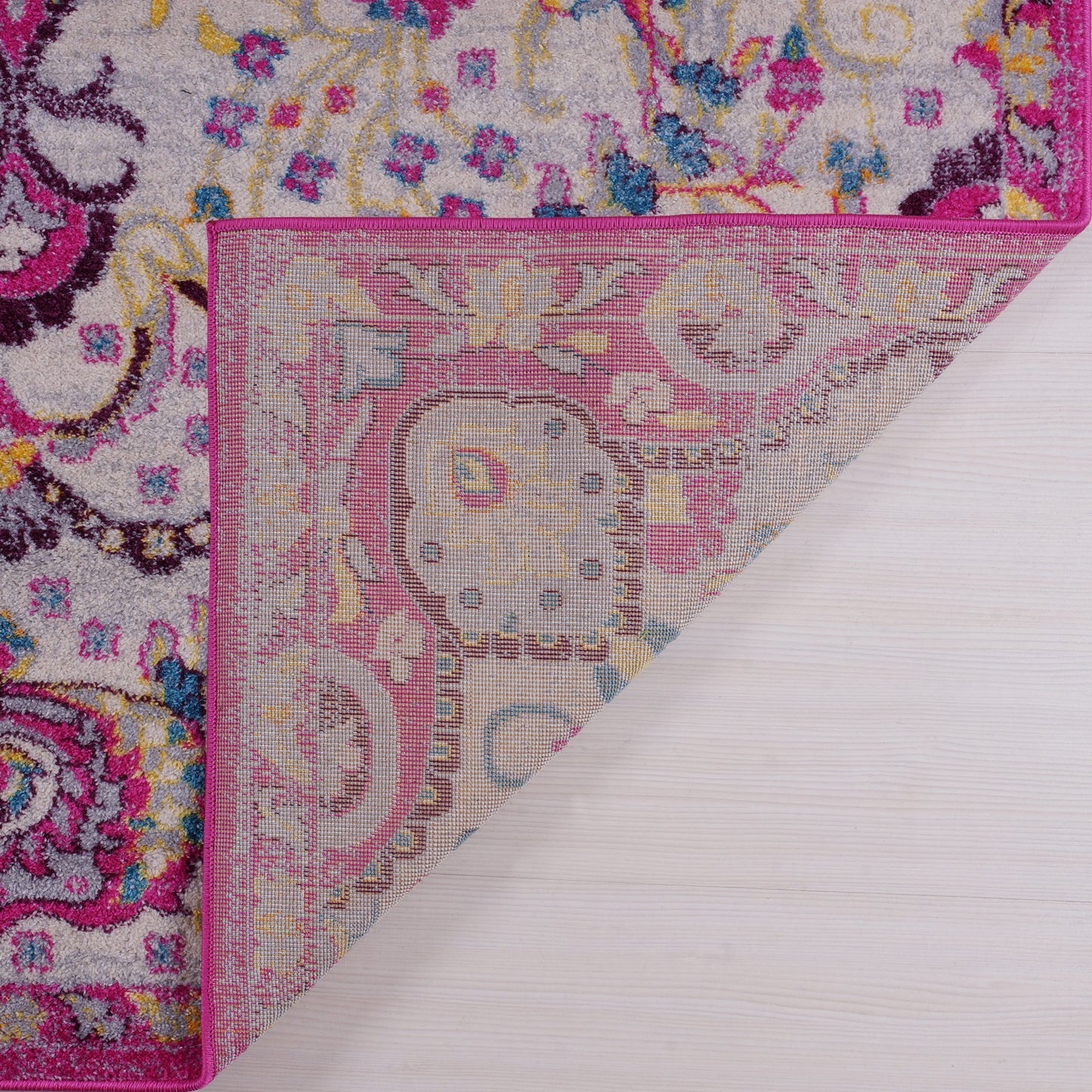 Darcy Persian Traditonal Design Beautiful Durable Soft Indoor Mat Carpet in Pink