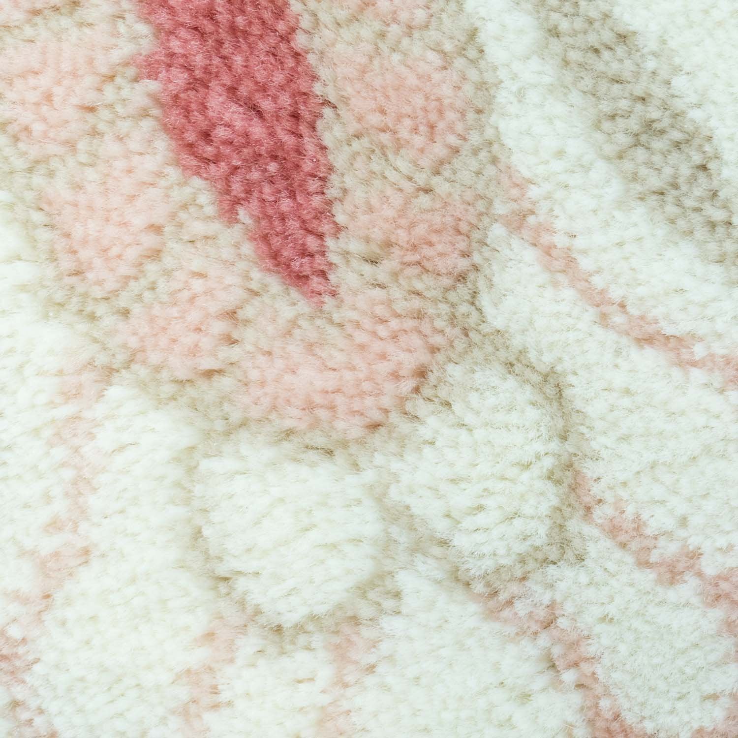 Lily Pink Ivory Floral Area Rug - 