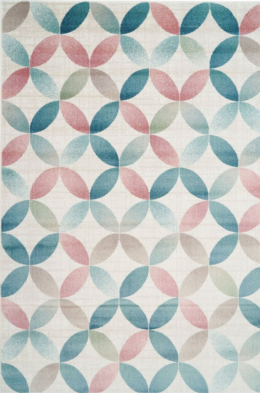 Sezen Multi Color Geometric Area Rug - 